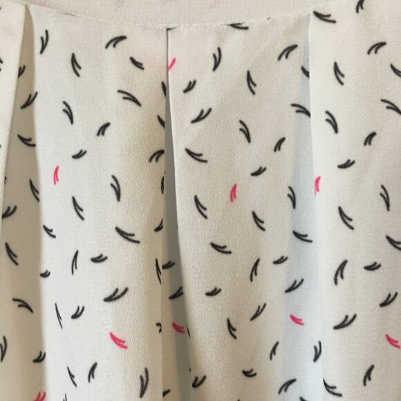 Flutter Cap Sleeve Party Cake Sprinkle Pleated Blouse - Picture 6 of 16